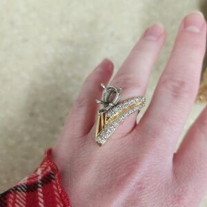 14k Yellow Gold And White Gold Vintage Ring